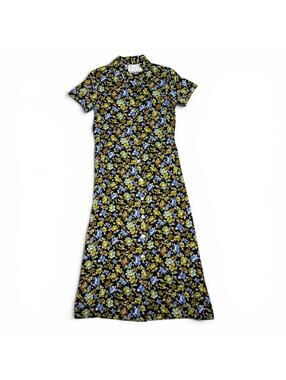 Vintage 90s Dressing Clio Cottagecore Floral Shirtdress